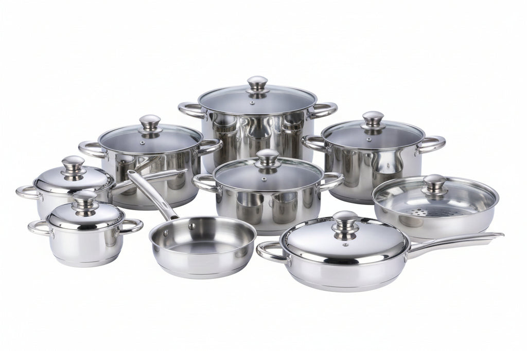 Bateria de cocina en acero 18-10