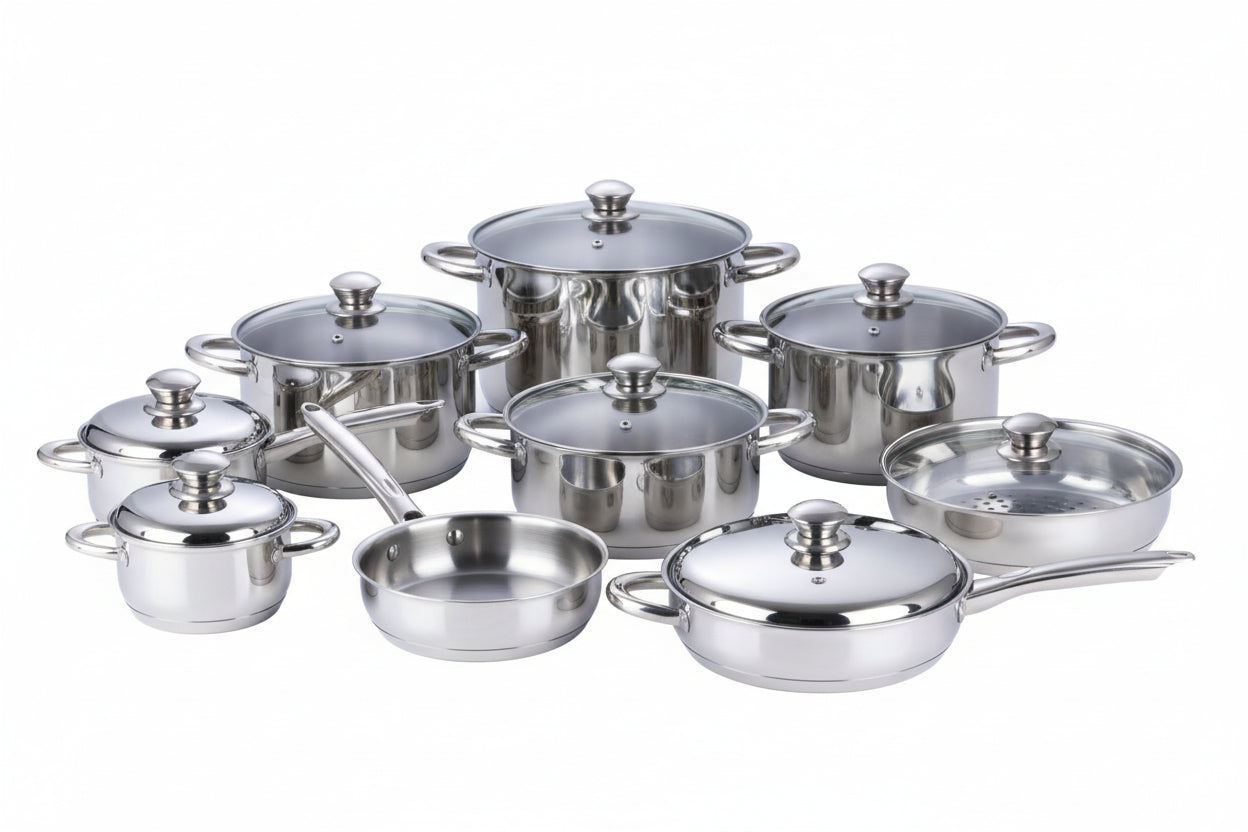 Bateria de cocina en acero 18-10