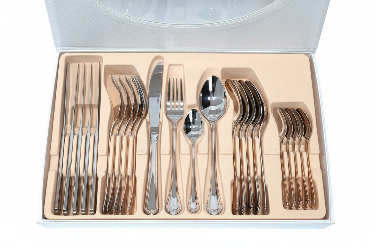 Cubiertos acero 18-10 24 pz