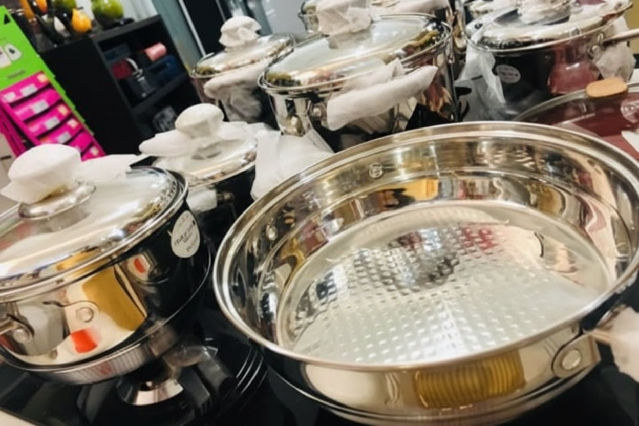 Bateria de cocina en acero 18-10