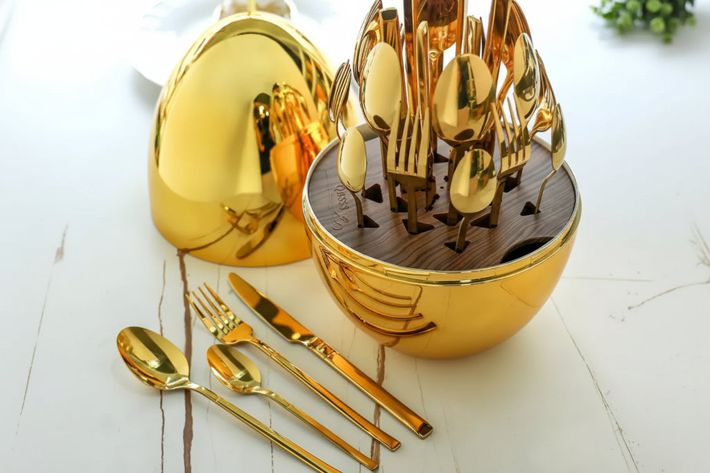 Cubiertos Diseño Huevo